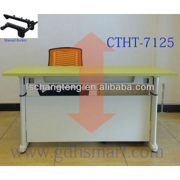 Reze high up and down office table&Le Port simple up and down office table&Montlucon lifting table furniture with manual